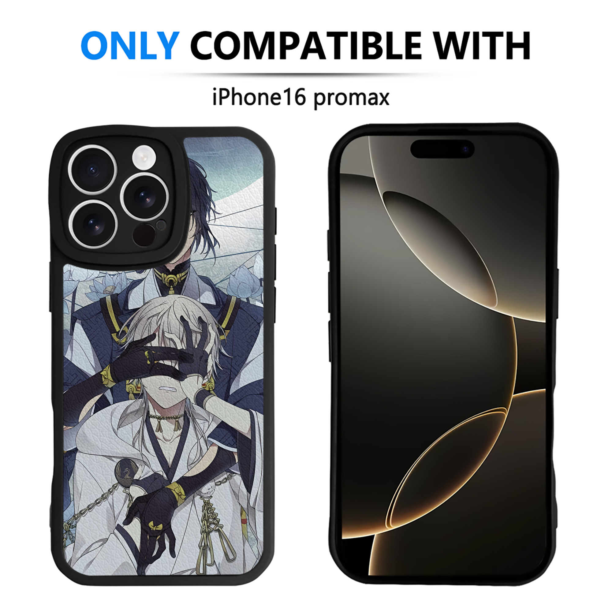 （画像用） 刀剣乱舞 Touken Ranbu 【iPhone 16シリーズ対応】シリコンスマホケース（レザー調） 材質：シリコン